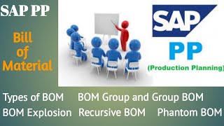 SAP PP Bill of Material BOM [upl. by Leid]