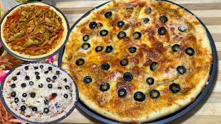 Chicken Fajita Pizza Recipe  Commercial Pizza  Tasty Chicken Fajita Pizza Recipe By Savoury Spice [upl. by Ytirahs]