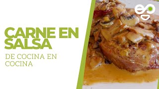 Carne en Salsa de Champiñones la mejor receta desde casa  De Cocina en Cocina  Támesis TeVe [upl. by Tirreg]