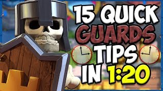 15 QUICK Tips About Guards🛡️ Clash Royale [upl. by Beutner]