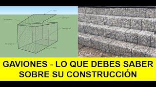 Construcción de GAVIONES  Tips y Características [upl. by Huldah281]