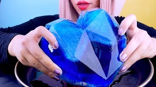 ASMR 3D ICE HEART  Extreme Crunch  Eating Sounds 먹방 [upl. by Lena]