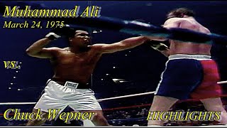 REAL ROCKY  Muhammad Ali vs Chuck Wepner  March 24 1975  Highlights FHD 50 FPS [upl. by Wimsatt]