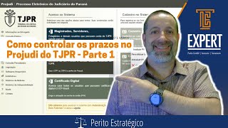 Como controlar os prazos no Projudi do TJPR  Parte 1 [upl. by Inalawi]