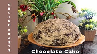 Chocolate Cake  No Oven  Ramadan Special  DelishFeasts [upl. by Ahsocin418]