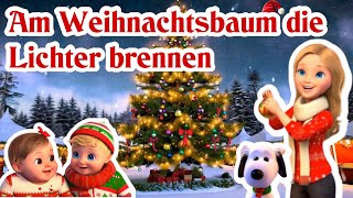 Am Weihnachtsbaum die Lichter brennen 🎄 Klassisches Weihnachtslied für Kinder amp Familie 🌄 [upl. by Nihahs126]