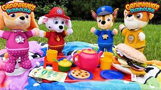 Best Toy Learning Video for Kids  Paw Patrol Snuggle Pup Picnic [upl. by Elleirbag]