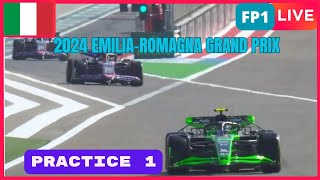 🔴F1 LIVE  2024 EMILIAROMAGNA GP  FP1  Live data and Commentary Autodromo Enzo e Dino Ferrari [upl. by Diba]