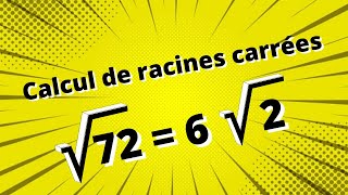 Méthode de simplification de racines carrées  Partie 1  exercices corrigés [upl. by Aicek]