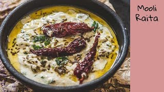 Mooli Raita Recipe  Radish Raita [upl. by Kenneth]