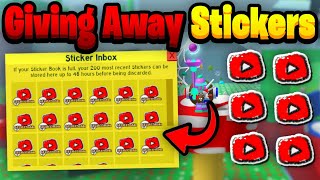 YOUTUBE STICKER GIVEWAY ⚠️JOIN WHILE YOU CAN⚠️Beesmas Update [upl. by Atekram356]