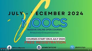 MOOCs July December 2024 [upl. by Carlie711]