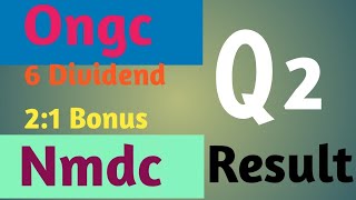 Ongc and Nmdc ka Q2 Result [upl. by Nylessoj]