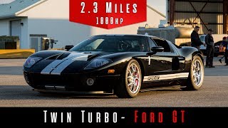 2005 Ford GT Heffner Twin Turbo Package  1000 HP  Top Speed [upl. by Yllop41]