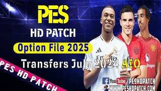 PES 2013 HD Patch Option File 2025 Transfers July v3 [upl. by Nahsez]