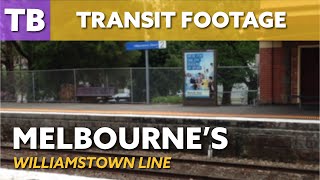 Melbournes Williamstown Line  Transit Footage [upl. by Atirabrab11]