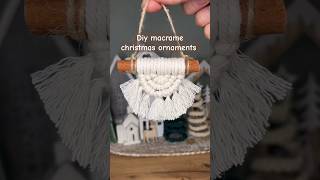 DIY macrame christmas tree ornaments tutorial  easy christmas ornament pattern christmas ornaments [upl. by Daile166]