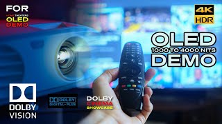 DOLBY VISION quotOLED 1000 TO 4000 NITSquot DEMO  4KHDR 51  for TV Reviewers Download Available [upl. by Alleunamme]