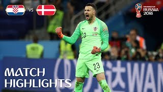 Croatia v Denmark  2018 FIFA World Cup  Match Highlights [upl. by Itsirhc]