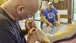 Deep reflexology foot massage using massage tools to get deeper pressurePart 4 of Richard’s massage [upl. by Downing]