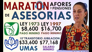 PENSIONES MARATÓN DE ASESORÍAS IMSS e ISSSTE CÁLCULO y REFORMAS DE SHEINBAUM [upl. by Anirbys]