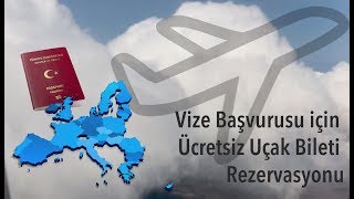 Vize başvurusu için bedava uçak bileti [upl. by Nnylirret]