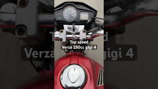 Top speed verza 250cc gigi 4 verza150 herex [upl. by Maurine]