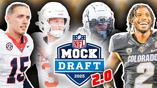 2025 NFL First Round Mock Draft For All 32 Picks 20 Early Season Predictions [upl. by Nonahs525]