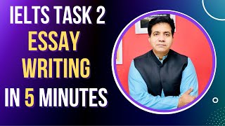 IELTS TASK 2 ESSAY WRITING IN 5 MINUTES ONLY BY ASAD YAQUB [upl. by Ecidnak]