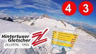 Summer skiing  Hintertux 15062017 piste 4  3 [upl. by Elvera]