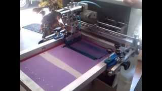 Serigrafi Baskı Makinesi Yuvarlak baski GYS400 SahinerPrinter2 [upl. by Rhu]