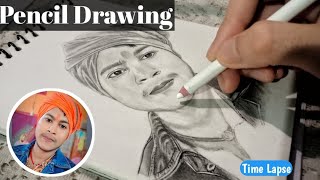 Pencil Sketch  Saurabh Arts  Time Lapse ytvideo drawing art [upl. by Lourie842]