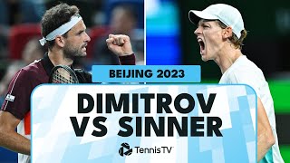 Grigor Dimitrov vs Jannik Sinner Extended Highlights  Beijing 2023 [upl. by Edvard261]