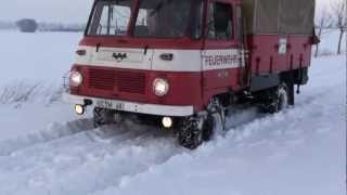 IFA Feuerwehr Robur LO W50 im Schnee LF 8TS 8 [upl. by Zemaj]