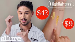 Can a Cosmetic Chemist Tell Which Highlighter Is Cheap Vs Expensive  Allure [upl. by Katushka]