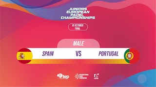 🇪🇸 Spain vs Portugal 🇵🇹  Male Final Pos 12  JUNIORS EUROPEAN PADEL CHAMPIONSHIPS 2022 [upl. by Nerrol934]