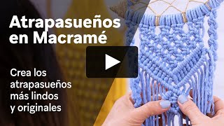 Atrapasueños en Macramé ♥ Aprende Macramé para hacer atrapasueños decorativos paso a paso [upl. by Yenohtna]