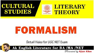 Formalism  Formalism In Culture Study  Formalism In English Literature  Formalism for UGC NET [upl. by Allemaj]