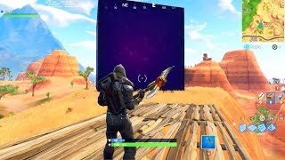 Fortnite giant purple Cube spawned Fortnite battle royale [upl. by Hoppe]