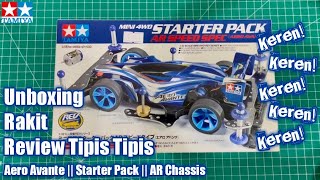 ミニ四駆 Tamiya Aero Avante Starter Pack  Unboxing Rakit amp Review  AR Chassis [upl. by Tonry]