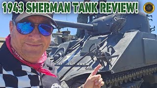 1943 Sherman Tank Review Columbus OH Airshow [upl. by Ellicec]