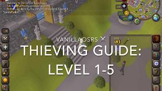 OSRS Thieving Guide Level 15 [upl. by Hackett]