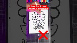 Avoid This MAJOR Drawing Mistake 😡 Adobe Fresco shorts art graphicdesign [upl. by Neral594]