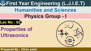 Lec02Properties of ultrasonics  Physics group 1  First year engineering [upl. by Hermia]