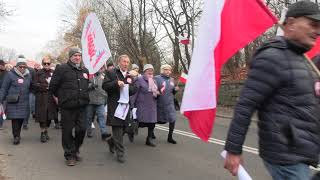 To warto zobaczyć3 WAŁBRZYSKI MARSZ NIEPODLEGŁOŚCI fragment przemarszu manifestacja święto [upl. by Betteanne]