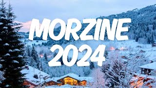 SnowboardingSkiing  Morzine Avoriaz Les Portes du Soleil Alps 2024  RAW RUN [upl. by Annovoj]