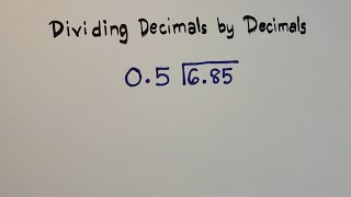 Dividing Decimals by Decimals  Basic Math Review MathTeacherGon [upl. by Nauqal]