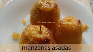 Manzanas asadas al horno tiernas y jugosas  baked Apples  TonioCocina 100 [upl. by Leone]