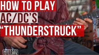 How to Play ACDCs quotThunderstruckquot Guitar Lesson [upl. by Annel772]