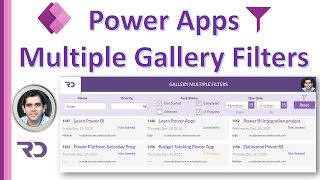 PowerApps Multiple Filters on Gallery [upl. by Eibmab]